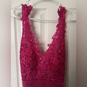 Hot Pink Prom Dress